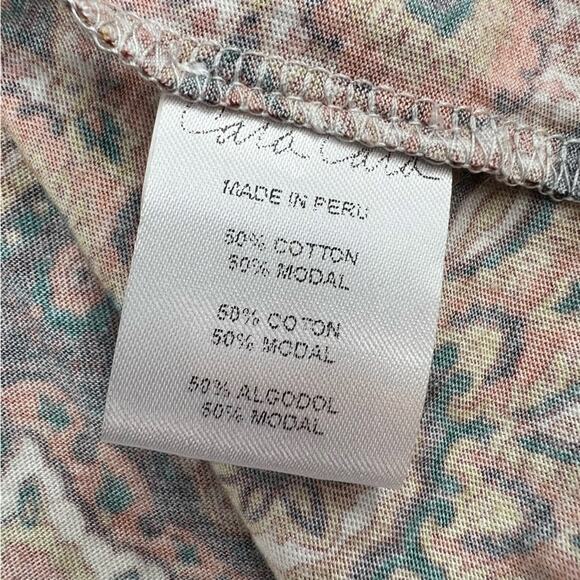 NWT CARA CARA Piper Top In Scarf Medallion C Sz XS turtleneck - Picture 5 of 7